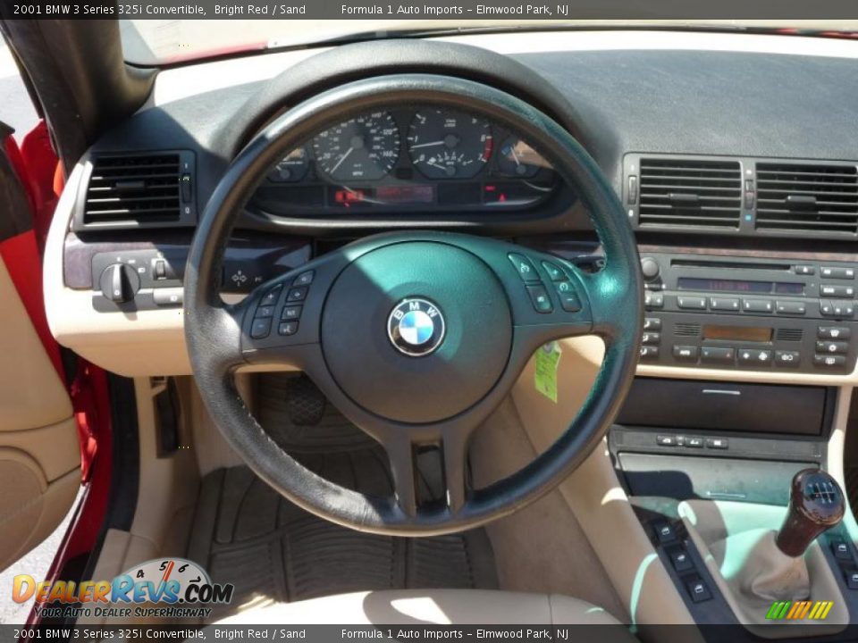 2001 BMW 3 Series 325i Convertible Bright Red / Sand Photo #20