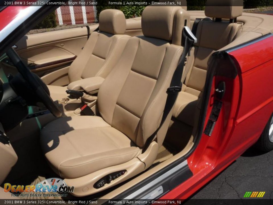 2001 BMW 3 Series 325i Convertible Bright Red / Sand Photo #23