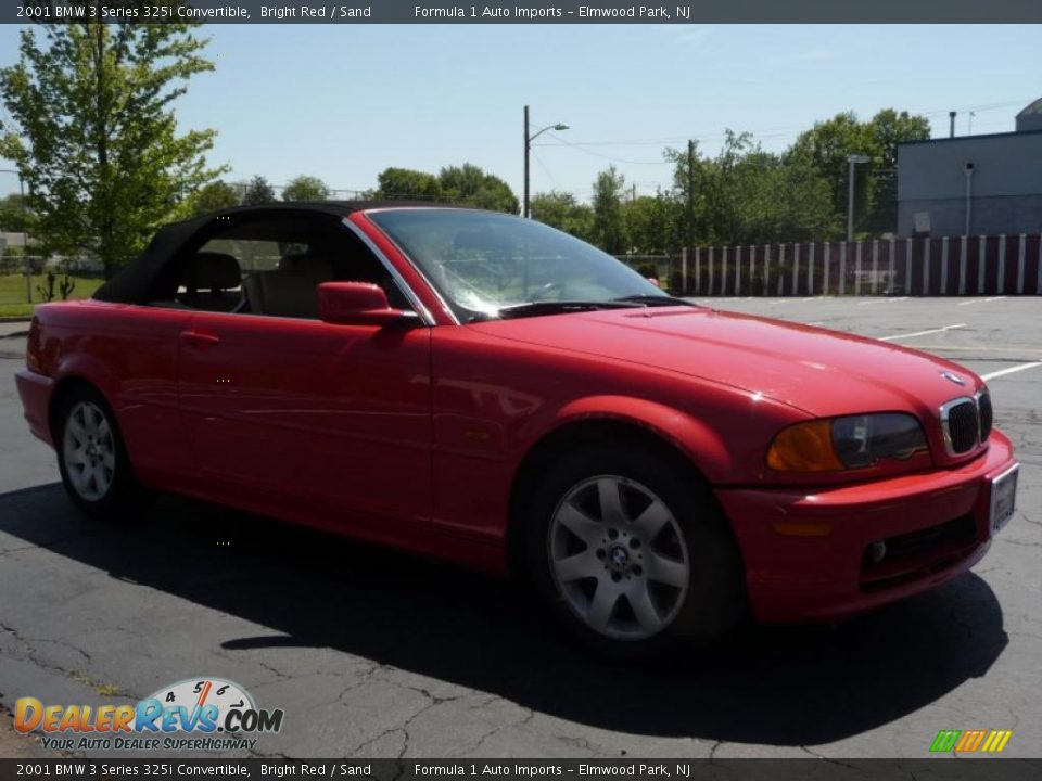 2001 BMW 3 Series 325i Convertible Bright Red / Sand Photo #25