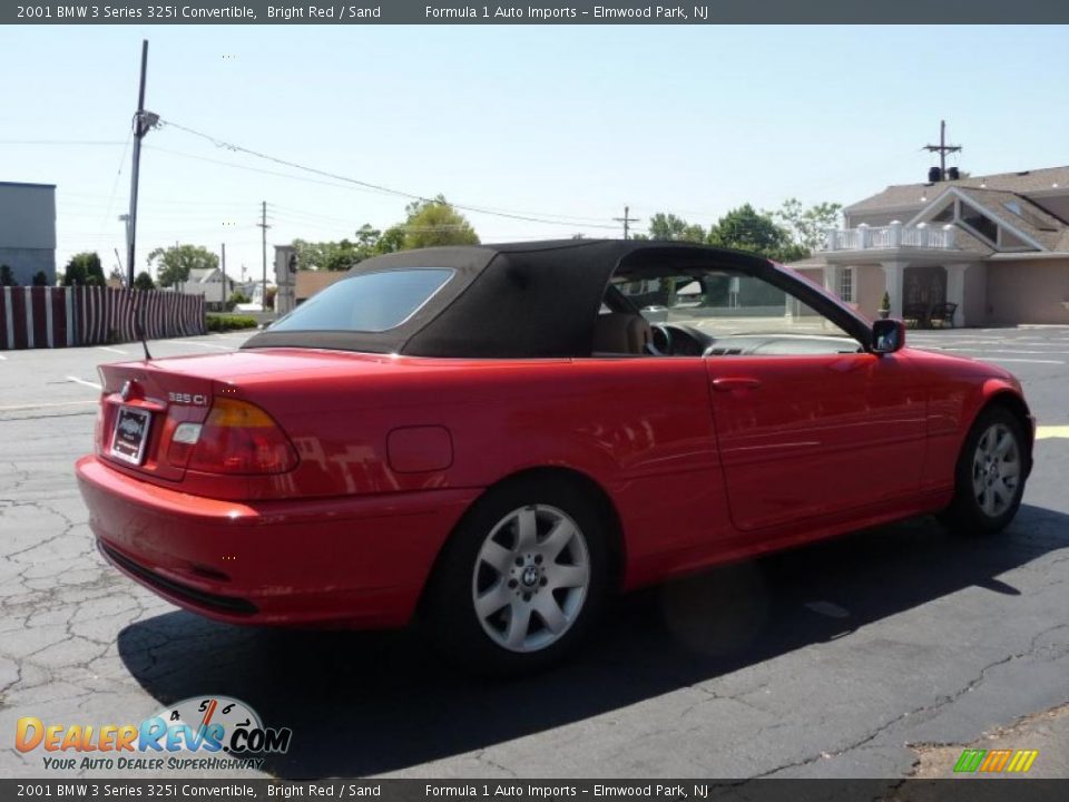 2001 BMW 3 Series 325i Convertible Bright Red / Sand Photo #27