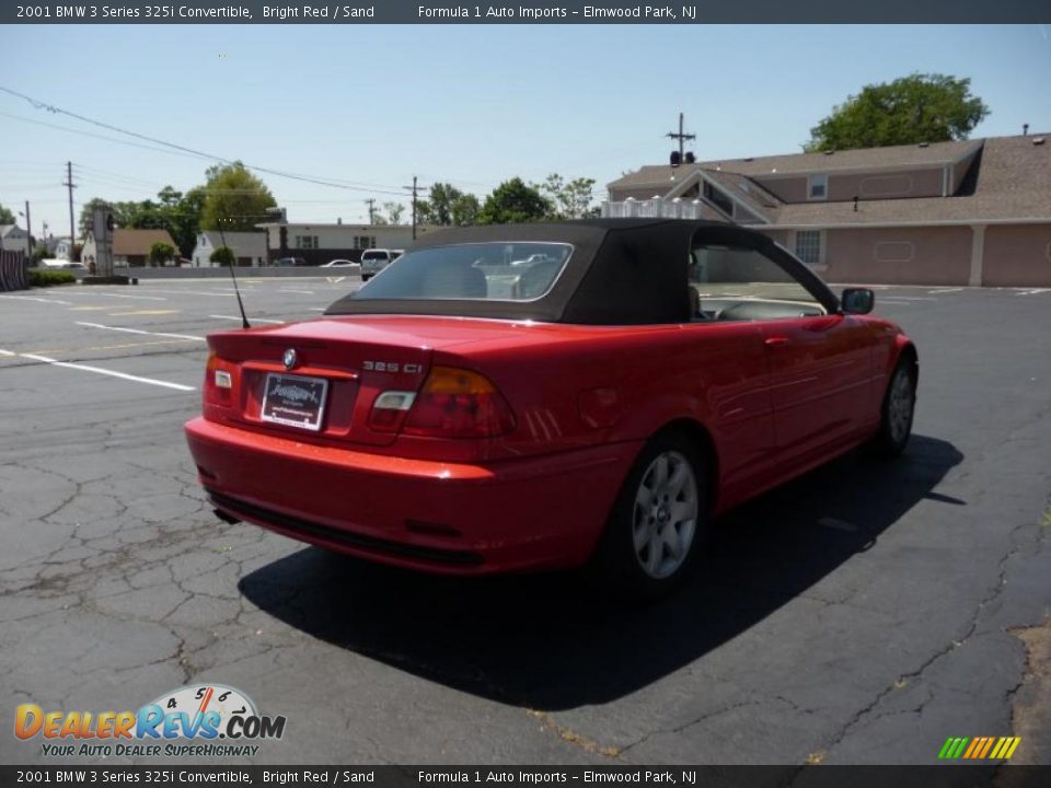 2001 BMW 3 Series 325i Convertible Bright Red / Sand Photo #28