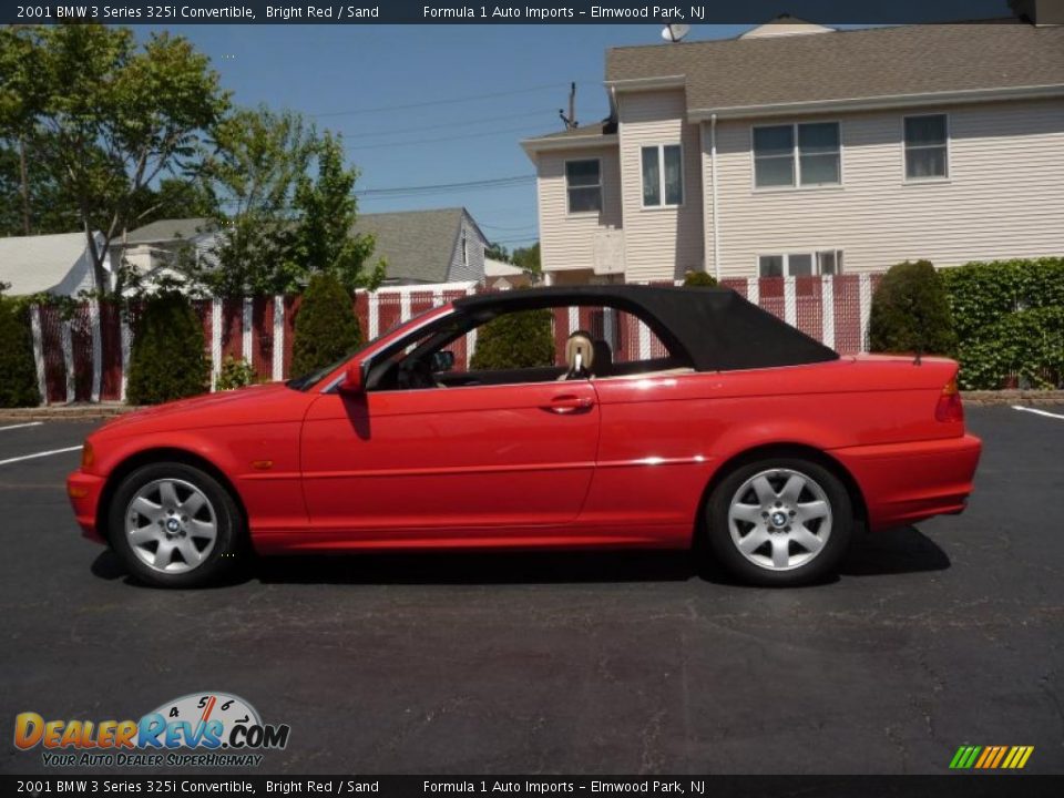 2001 BMW 3 Series 325i Convertible Bright Red / Sand Photo #30