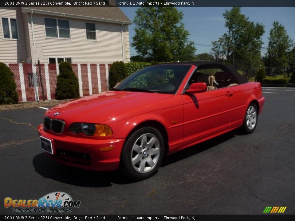 2001 BMW 3 Series 325i Convertible Bright Red / Sand Photo #31