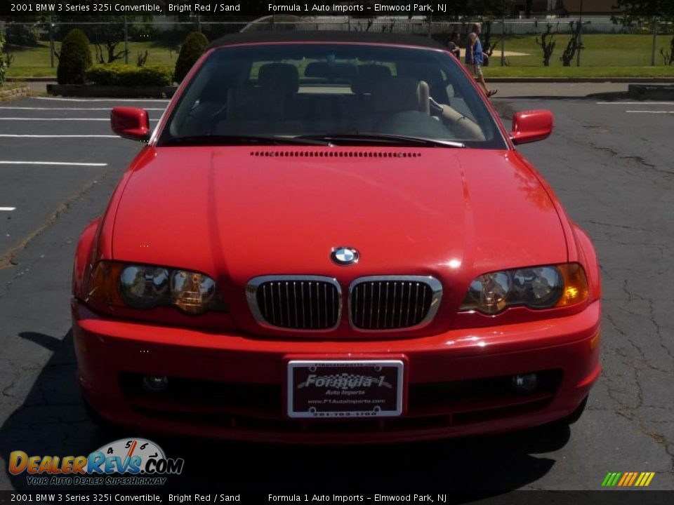 2001 BMW 3 Series 325i Convertible Bright Red / Sand Photo #32
