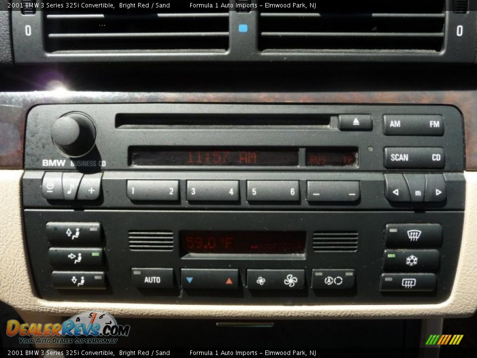 2001 BMW 3 Series 325i Convertible Bright Red / Sand Photo #33