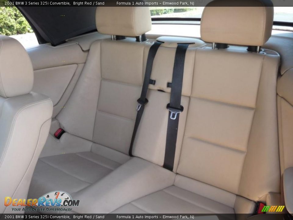 2001 BMW 3 Series 325i Convertible Bright Red / Sand Photo #35