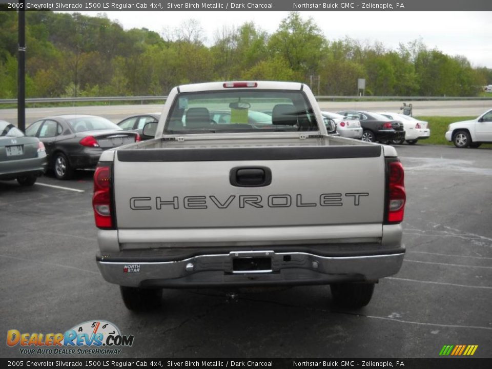 2005 Chevrolet Silverado 1500 LS Regular Cab 4x4 Silver Birch Metallic / Dark Charcoal Photo #6