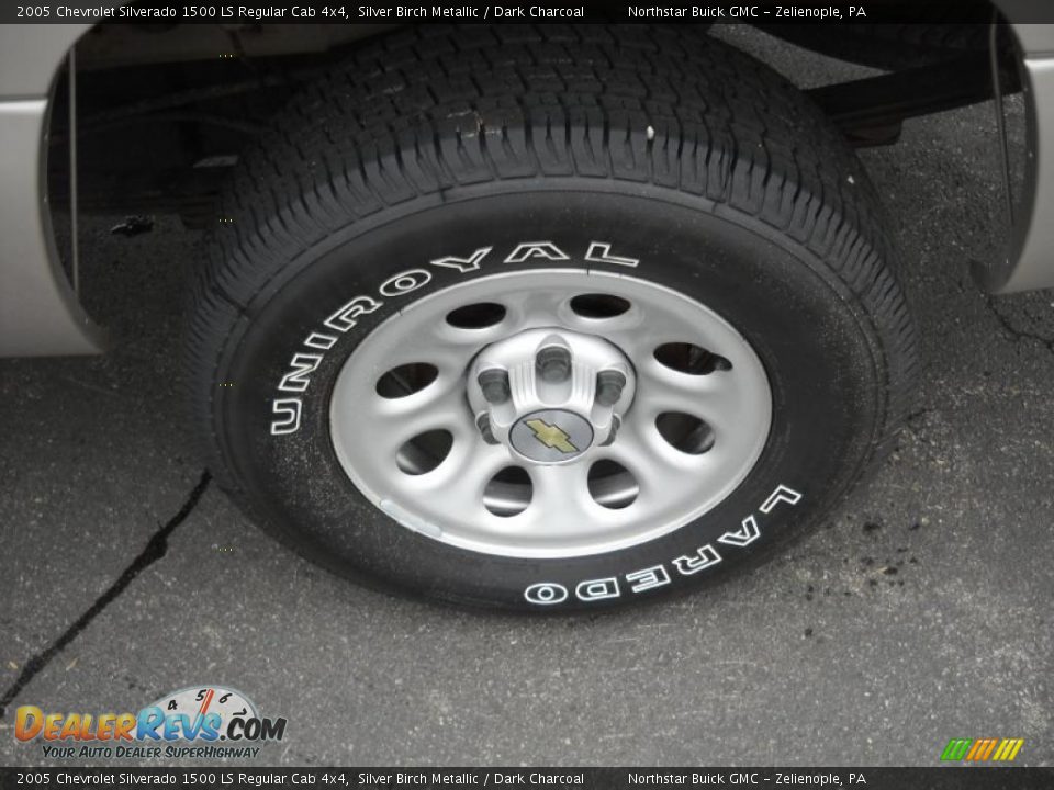 2005 Chevrolet Silverado 1500 LS Regular Cab 4x4 Silver Birch Metallic / Dark Charcoal Photo #15