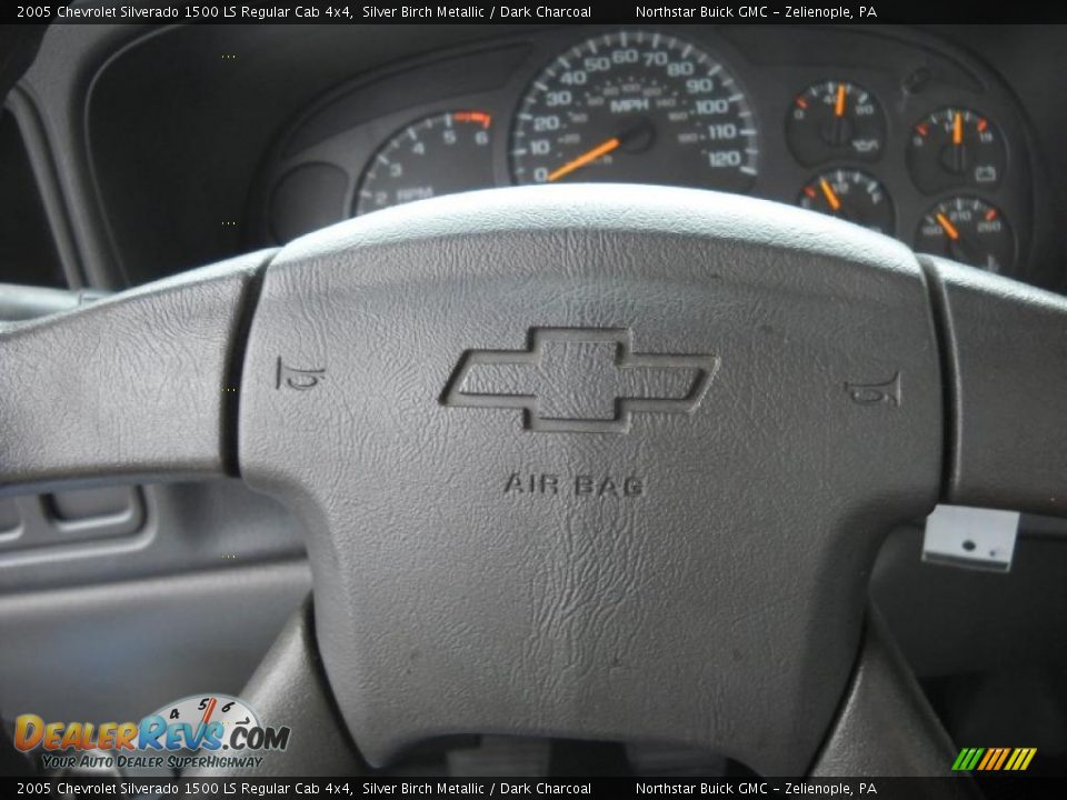 2005 Chevrolet Silverado 1500 LS Regular Cab 4x4 Silver Birch Metallic / Dark Charcoal Photo #19