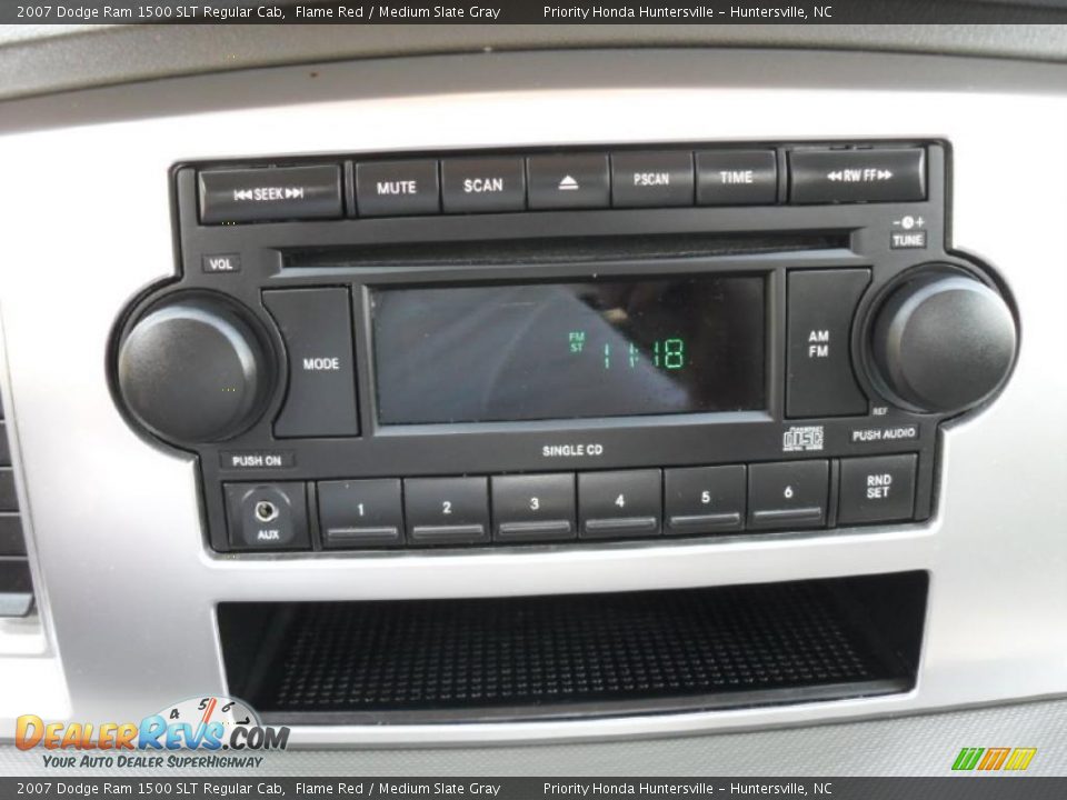 2007 Dodge Ram 1500 SLT Regular Cab Flame Red / Medium Slate Gray Photo #10