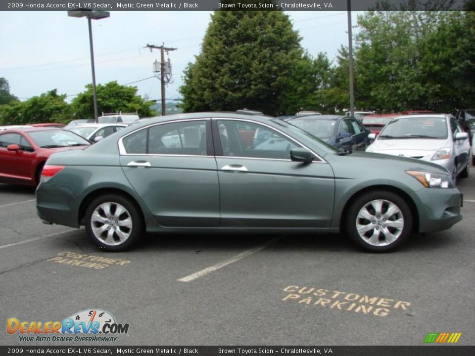 2009 Honda Accord EX-L V6 Sedan Mystic Green Metallic / Black Photo #5