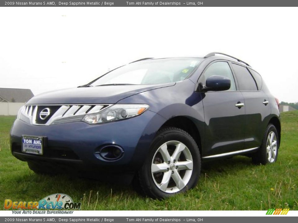 2009 Nissan Murano S AWD Deep Sapphire Metallic / Beige Photo #1