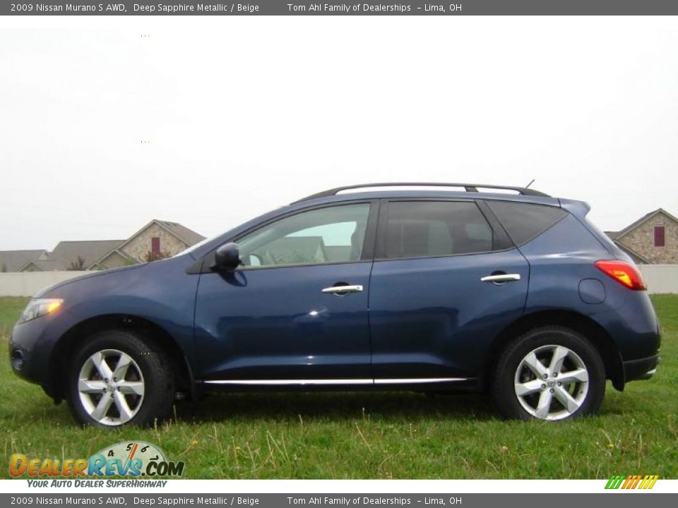 2009 Nissan Murano S AWD Deep Sapphire Metallic / Beige Photo #2