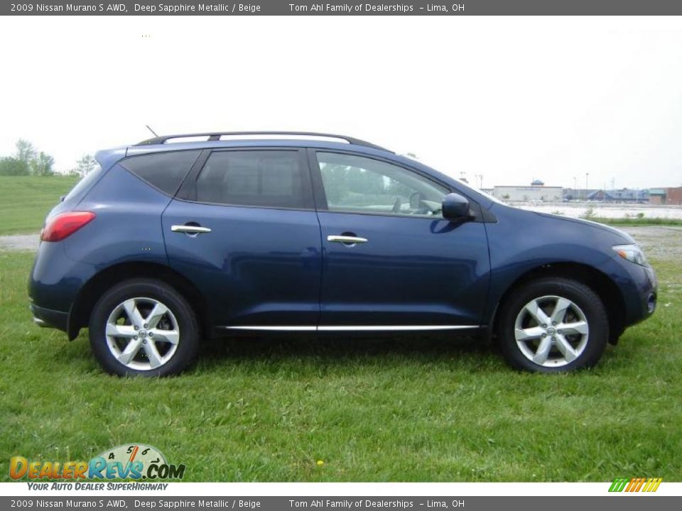 2009 Nissan Murano S AWD Deep Sapphire Metallic / Beige Photo #6