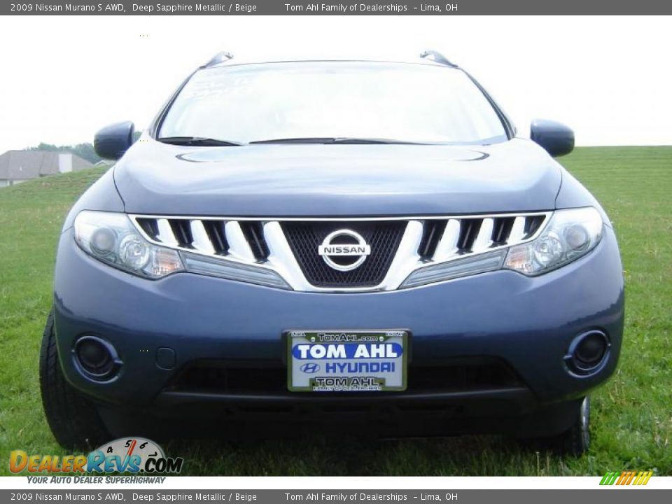 2009 Nissan Murano S AWD Deep Sapphire Metallic / Beige Photo #8