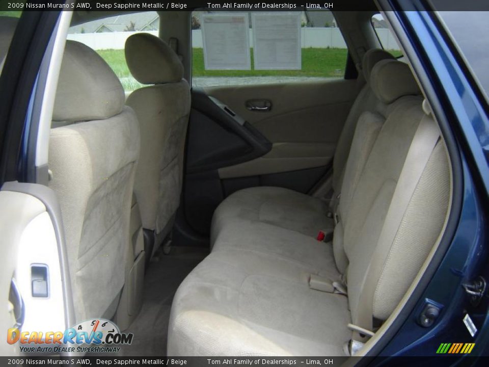 2009 Nissan Murano S AWD Deep Sapphire Metallic / Beige Photo #10