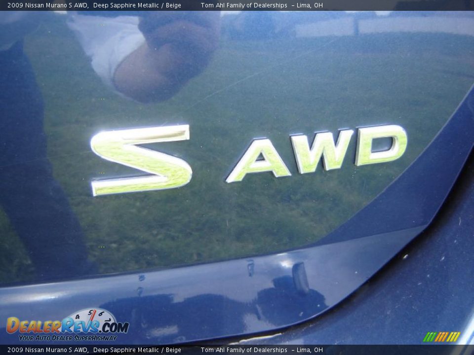 2009 Nissan Murano S AWD Deep Sapphire Metallic / Beige Photo #15
