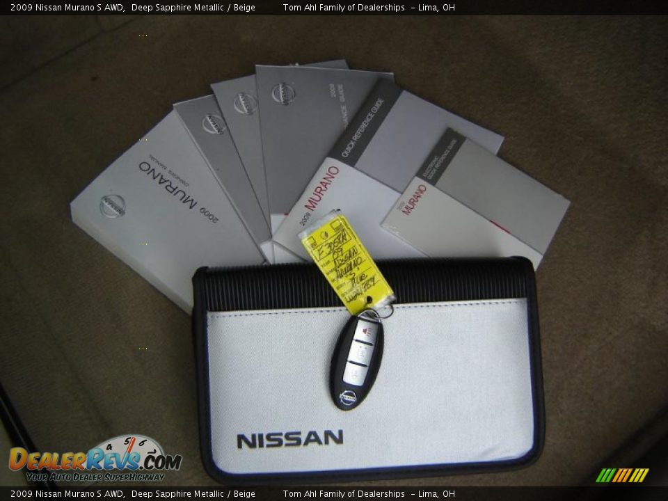 2009 Nissan Murano S AWD Deep Sapphire Metallic / Beige Photo #18