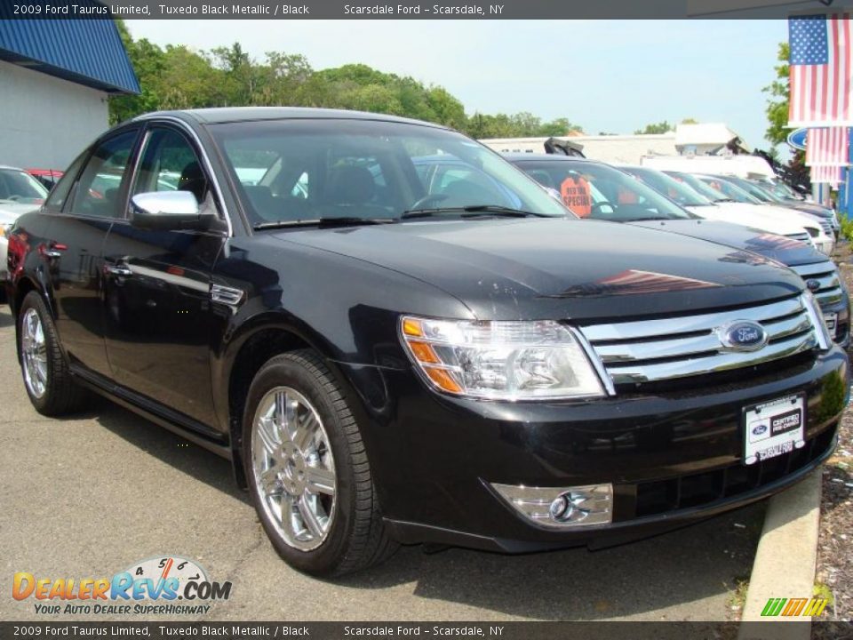 2009 Ford Taurus Limited Tuxedo Black Metallic / Black Photo #3