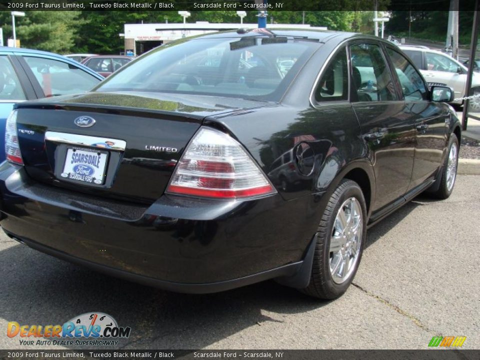 2009 Ford Taurus Limited Tuxedo Black Metallic / Black Photo #5