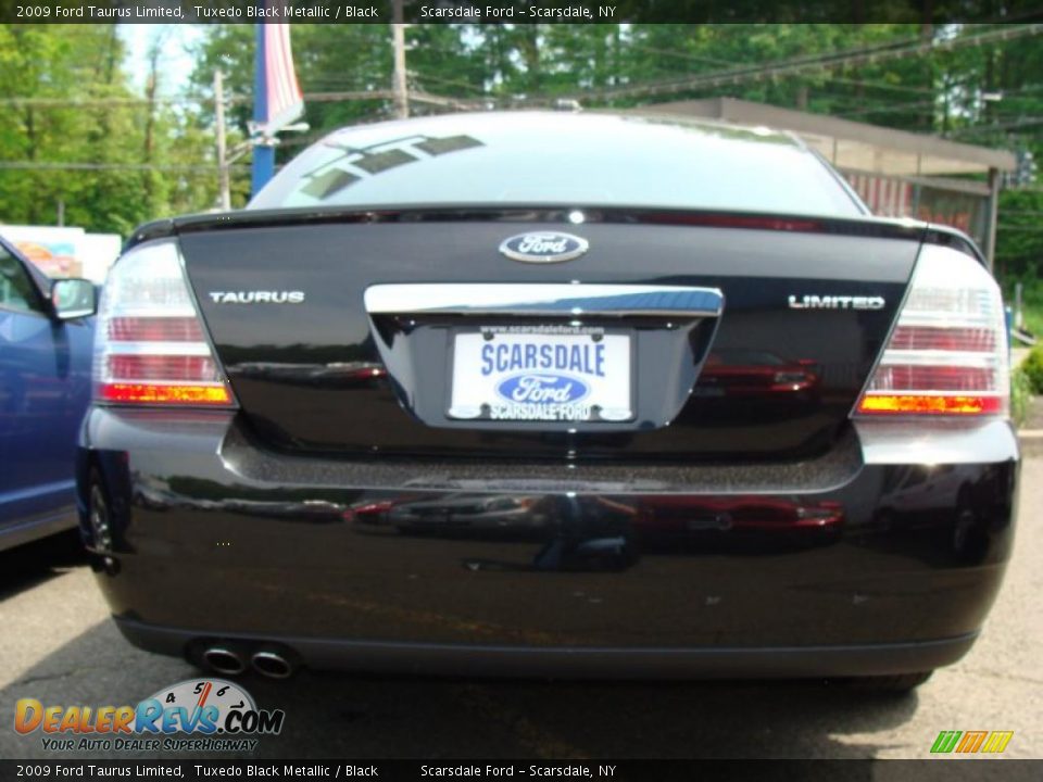 2009 Ford Taurus Limited Tuxedo Black Metallic / Black Photo #6
