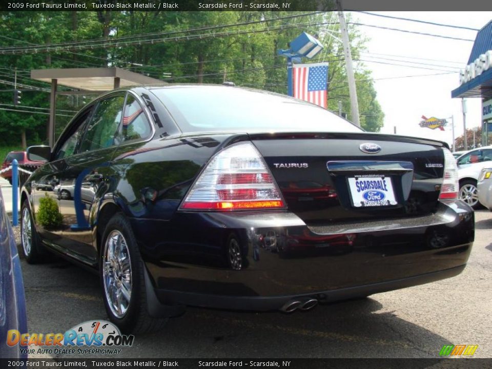 2009 Ford Taurus Limited Tuxedo Black Metallic / Black Photo #7