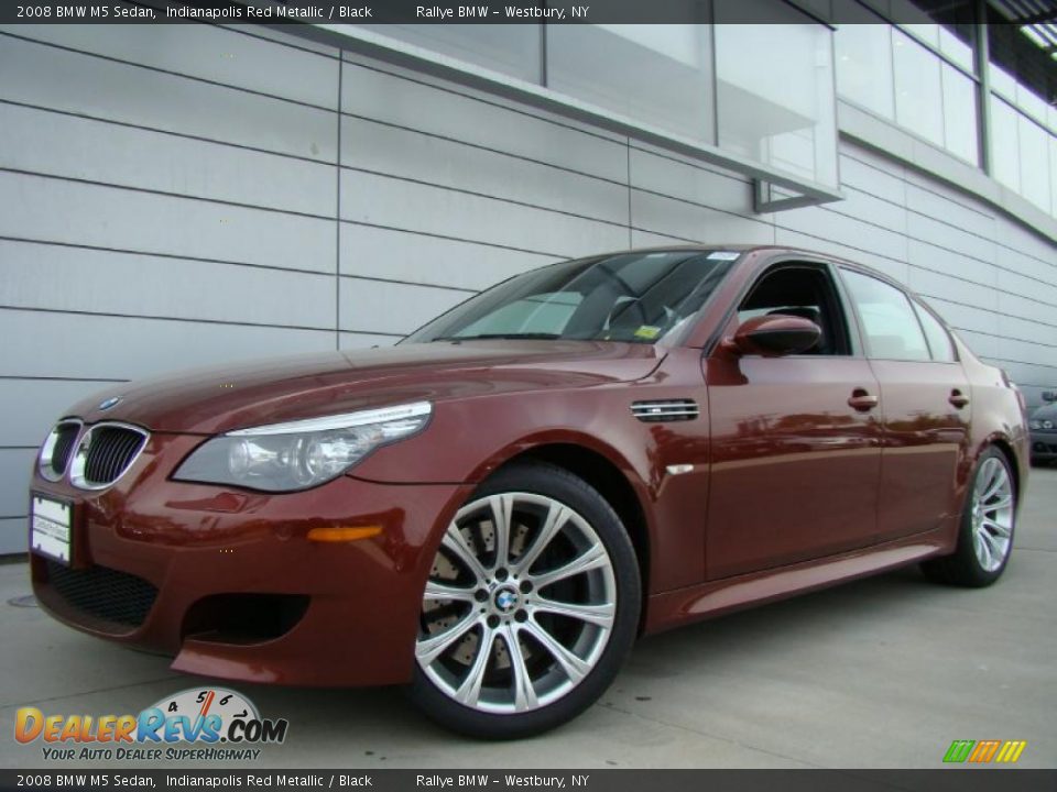 2008 BMW M5 Sedan Indianapolis Red Metallic / Black Photo #1