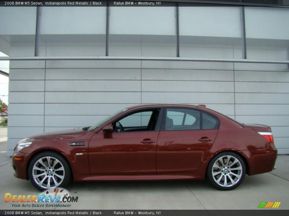 2008 BMW M5 Sedan Indianapolis Red Metallic / Black Photo #4