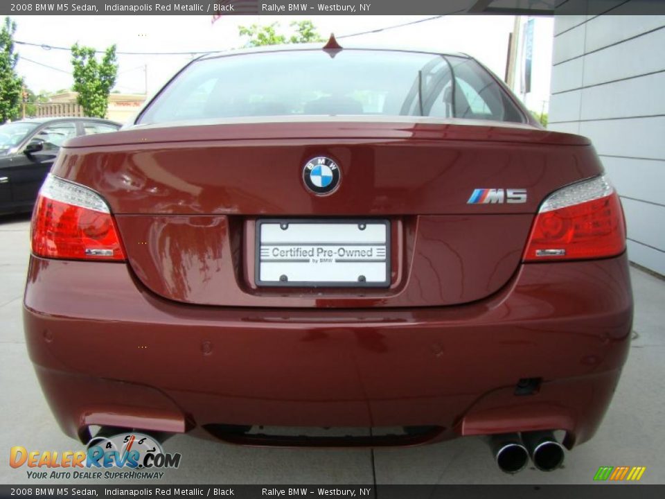 2008 BMW M5 Sedan Indianapolis Red Metallic / Black Photo #5