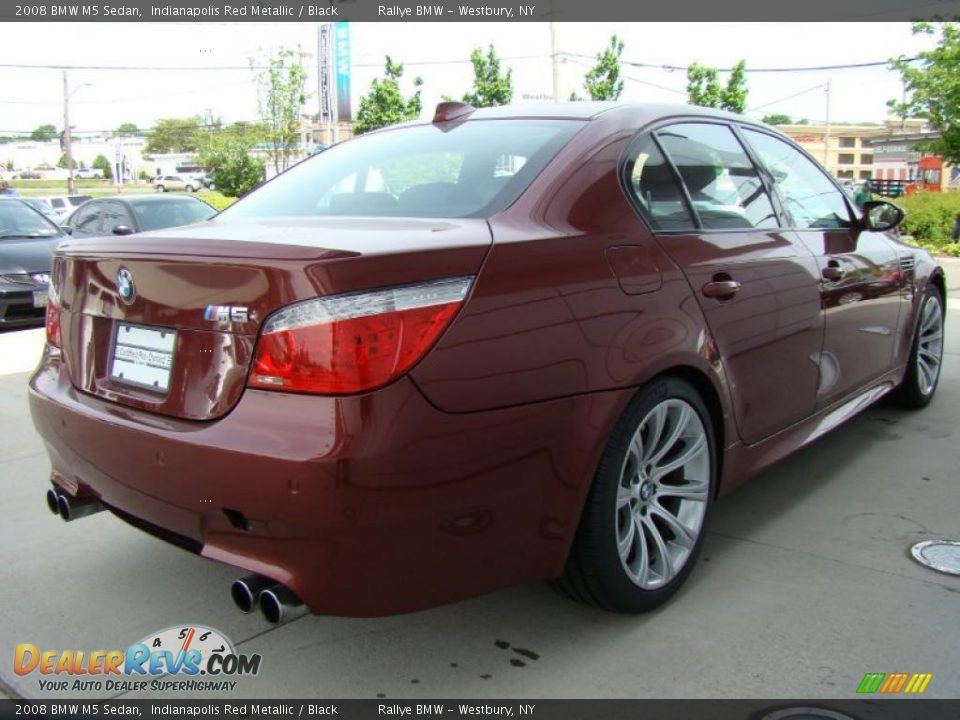 2008 BMW M5 Sedan Indianapolis Red Metallic / Black Photo #6