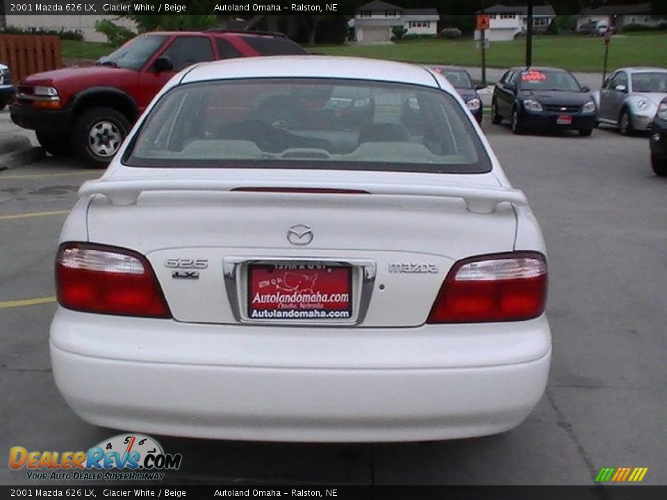 2001 Mazda 626 LX Glacier White / Beige Photo #5