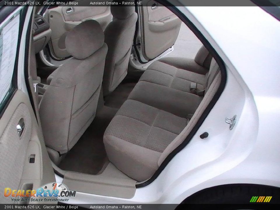2001 Mazda 626 LX Glacier White / Beige Photo #6