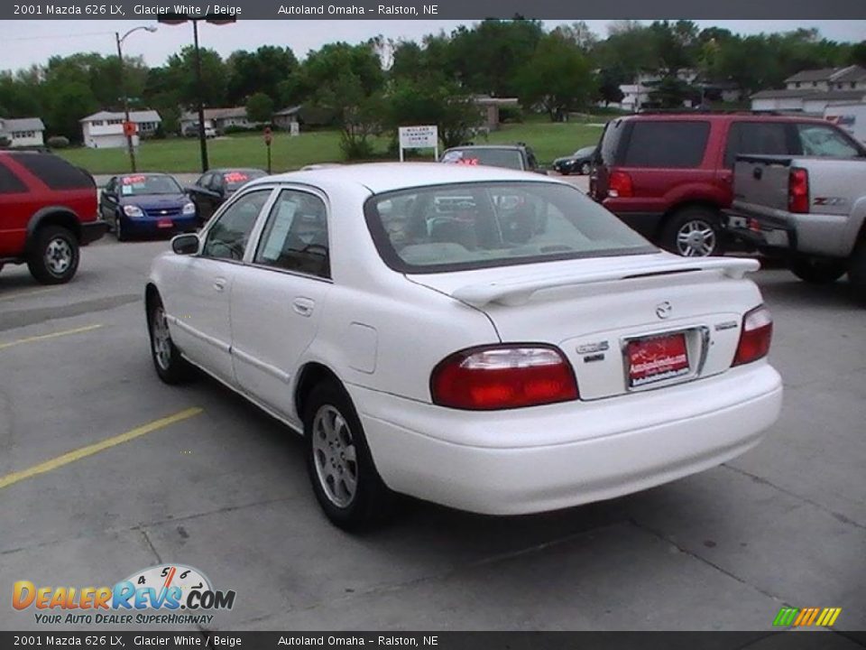2001 Mazda 626 LX Glacier White / Beige Photo #12