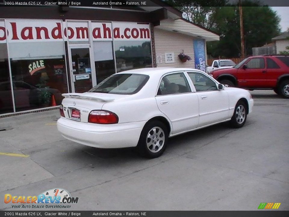2001 Mazda 626 LX Glacier White / Beige Photo #15