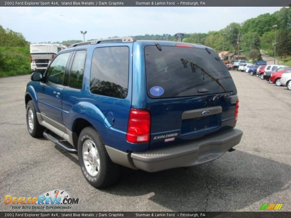2001 Ford Explorer Sport 4x4 Island Blue Metallic / Dark Graphite Photo #5