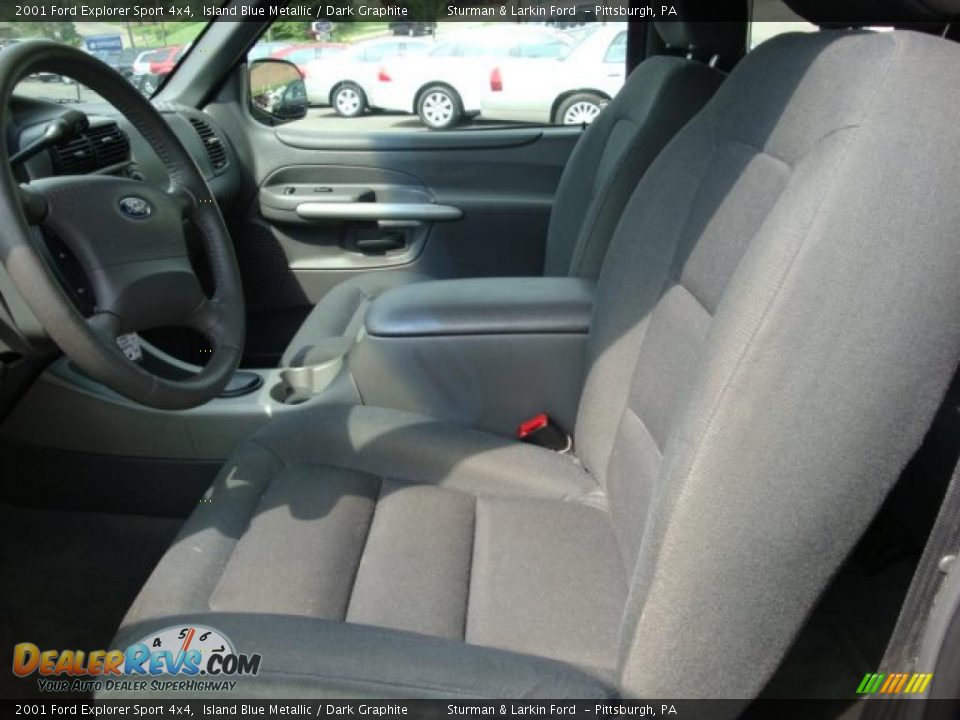 2001 Ford Explorer Sport 4x4 Island Blue Metallic / Dark Graphite Photo #7