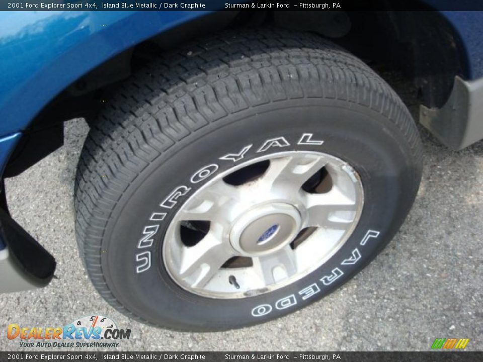 2001 Ford Explorer Sport 4x4 Island Blue Metallic / Dark Graphite Photo #12