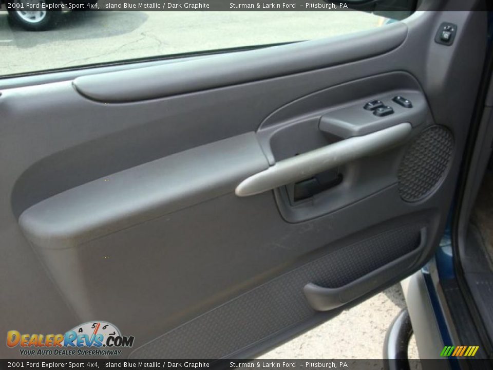 2001 Ford Explorer Sport 4x4 Island Blue Metallic / Dark Graphite Photo #14