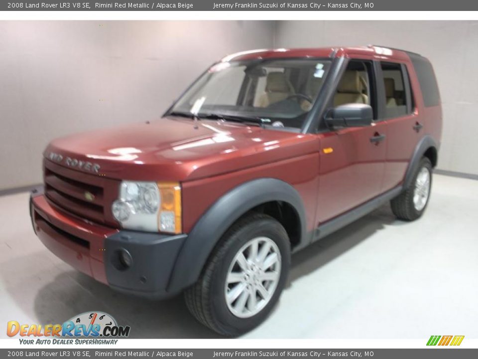 2008 Land Rover LR3 V8 SE Rimini Red Metallic / Alpaca Beige Photo #3