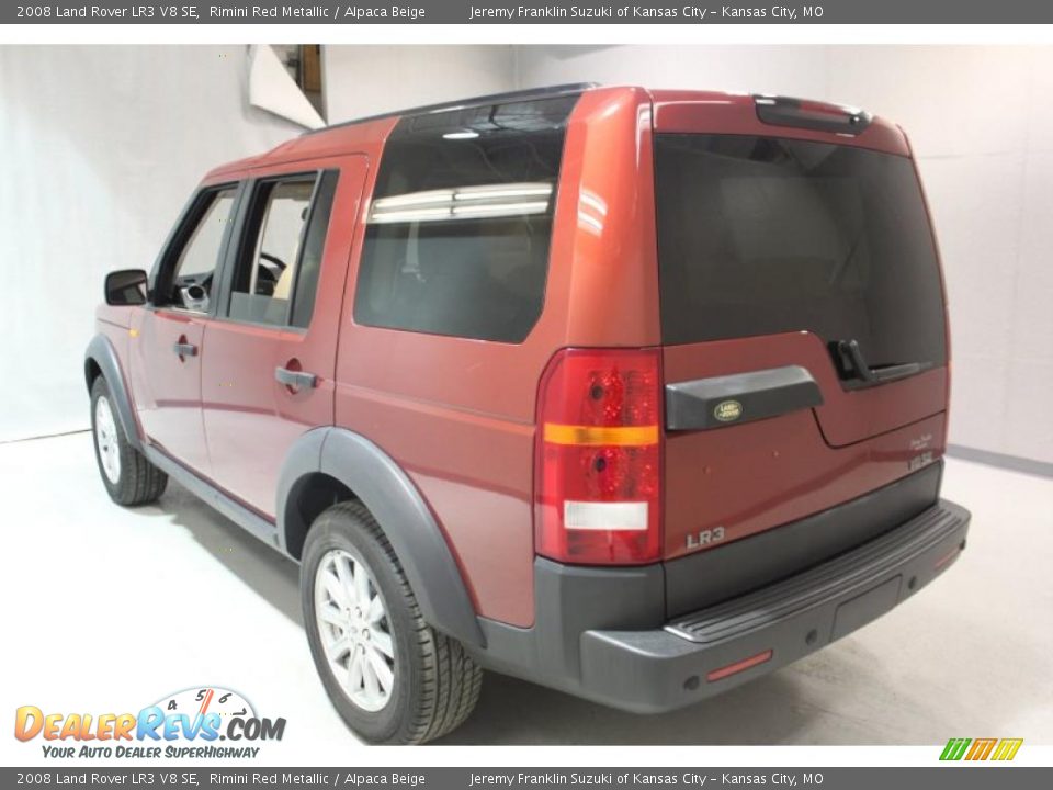 2008 Land Rover LR3 V8 SE Rimini Red Metallic / Alpaca Beige Photo #4