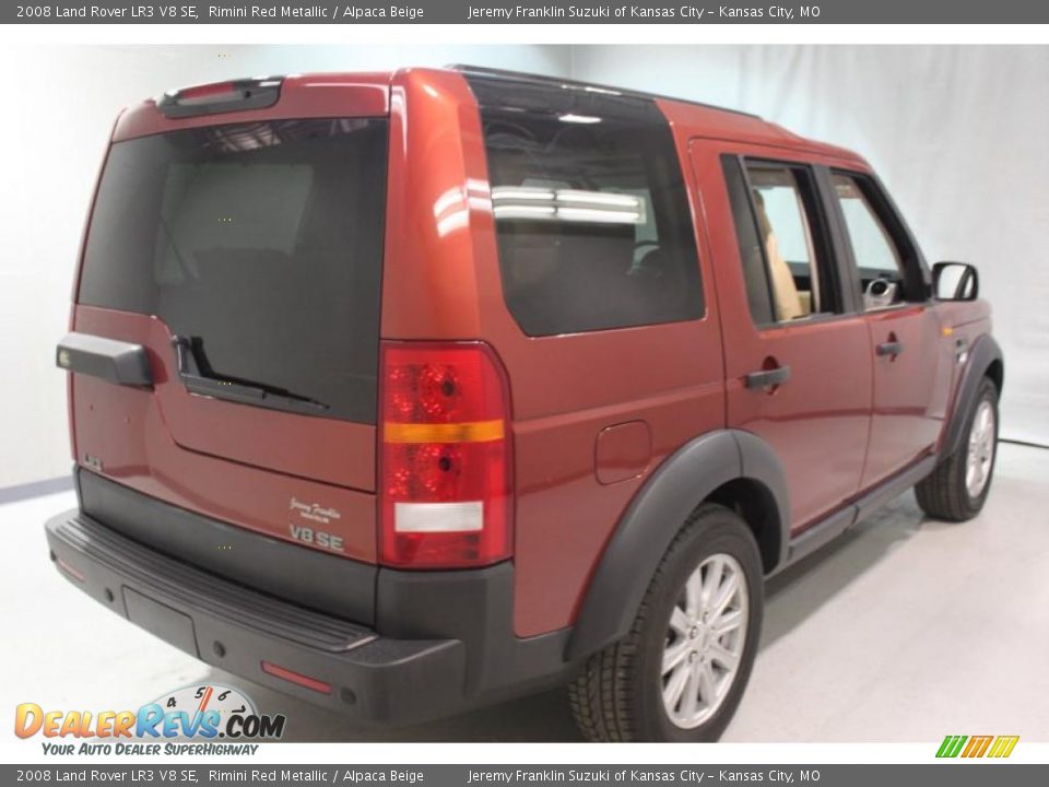 2008 Land Rover LR3 V8 SE Rimini Red Metallic / Alpaca Beige Photo #6