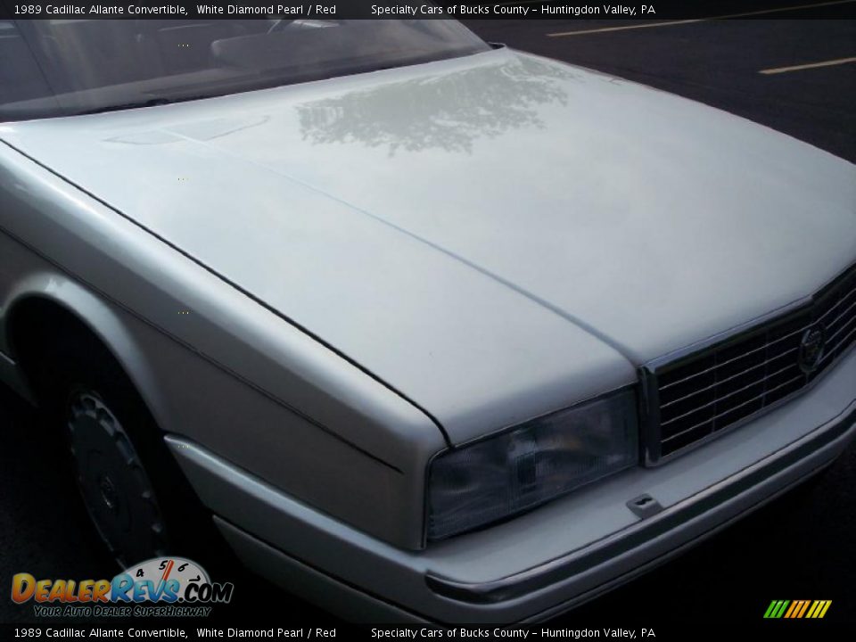 1989 Cadillac Allante Convertible White Diamond Pearl / Red Photo #30
