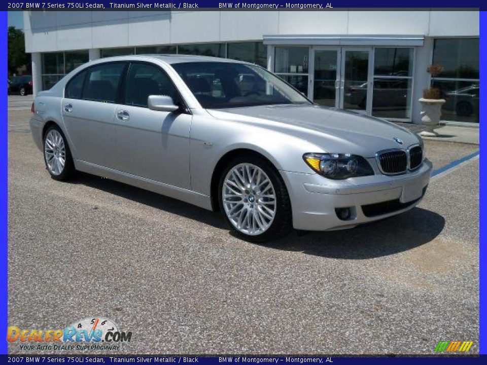 2007 BMW 7 Series 750Li Sedan Titanium Silver Metallic / Black Photo #1