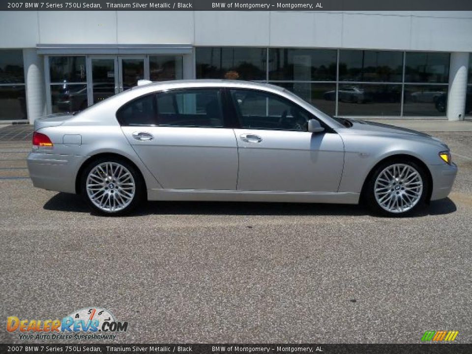2007 BMW 7 Series 750Li Sedan Titanium Silver Metallic / Black Photo #2