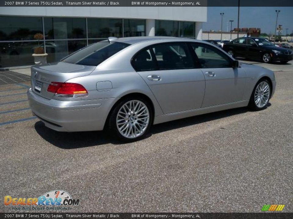 2007 BMW 7 Series 750Li Sedan Titanium Silver Metallic / Black Photo #3