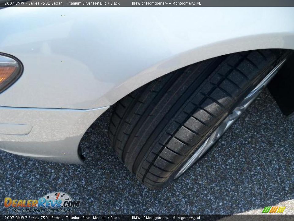 2007 BMW 7 Series 750Li Sedan Titanium Silver Metallic / Black Photo #12