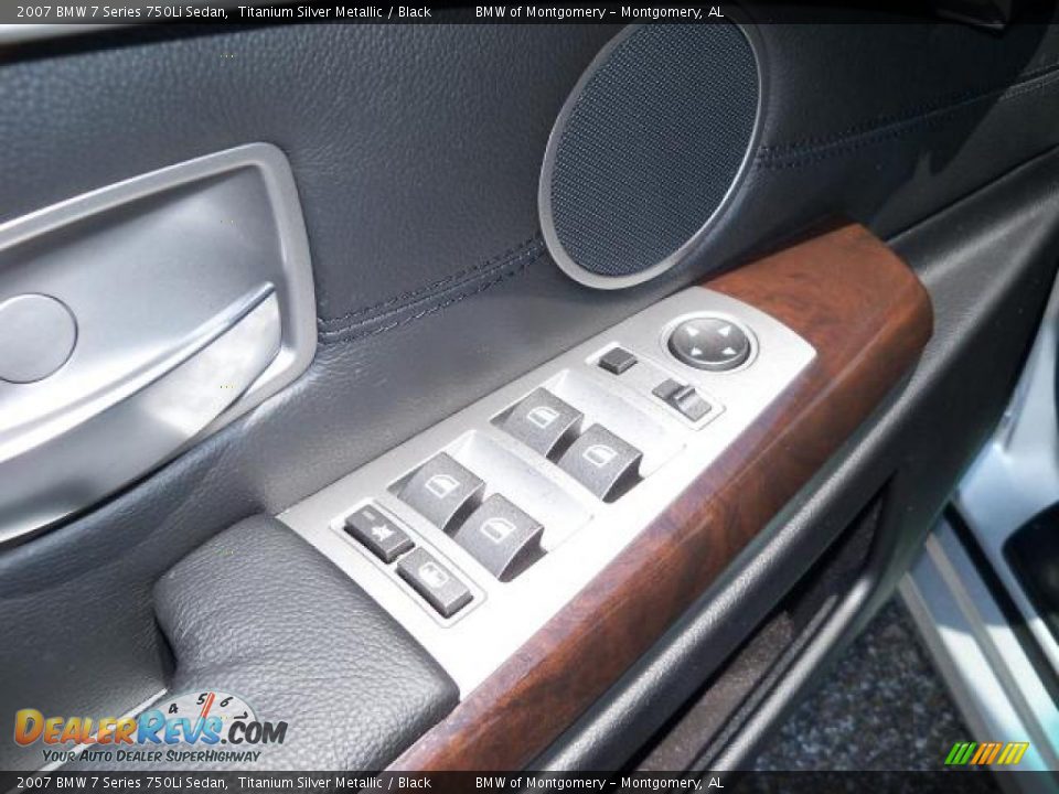 2007 BMW 7 Series 750Li Sedan Titanium Silver Metallic / Black Photo #15