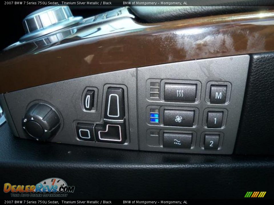 2007 BMW 7 Series 750Li Sedan Titanium Silver Metallic / Black Photo #16