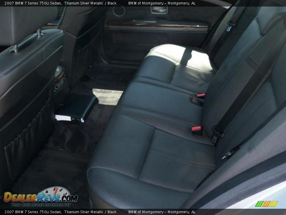 2007 BMW 7 Series 750Li Sedan Titanium Silver Metallic / Black Photo #19