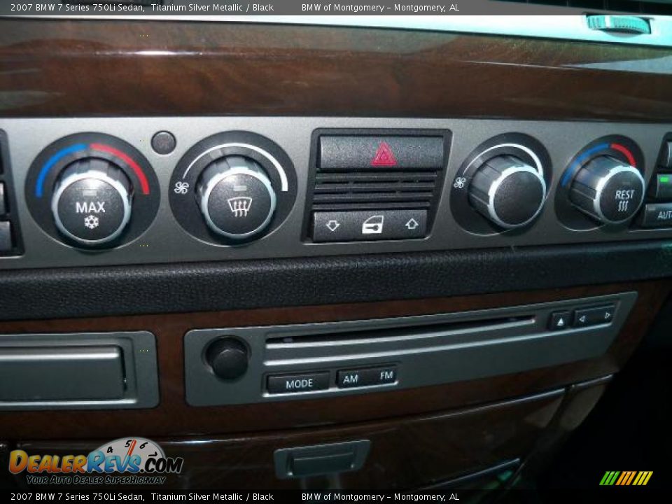 2007 BMW 7 Series 750Li Sedan Titanium Silver Metallic / Black Photo #23